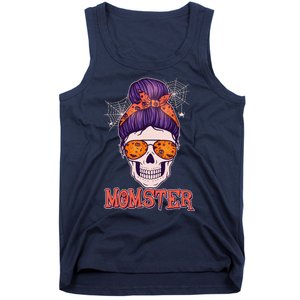 Funny Halloween Momster Monster Skull Tank Top