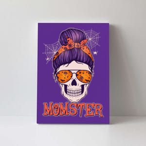 Funny Halloween Momster Monster Skull Canvas