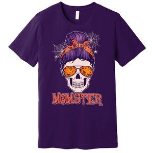 Funny Halloween Momster Monster Skull Premium T-Shirt