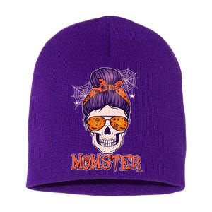 Funny Halloween Momster Monster Skull Short Acrylic Beanie