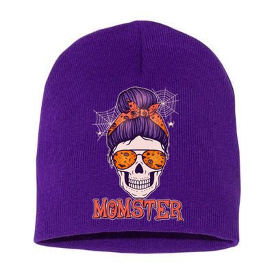 Funny Halloween Momster Monster Skull Short Acrylic Beanie