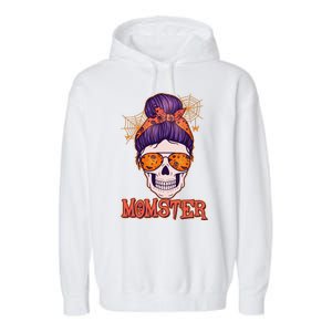 Funny Halloween Momster Monster Skull Garment-Dyed Fleece Hoodie