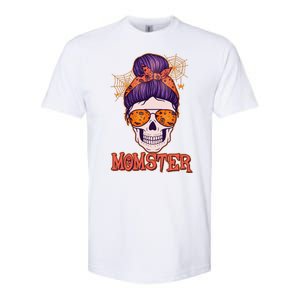 Funny Halloween Momster Monster Skull Softstyle CVC T-Shirt