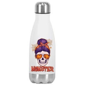 Funny Halloween Momster Monster Skull Stainless Steel Insulated Water Bottle