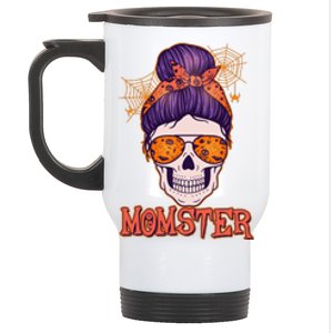 Funny Halloween Momster Monster Skull Stainless Steel Travel Mug