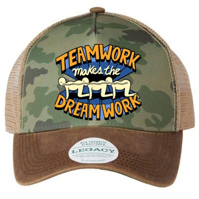 Funny Horror Movie Halloween Team Work Make Dream Centipede Legacy Tie Dye Trucker Hat