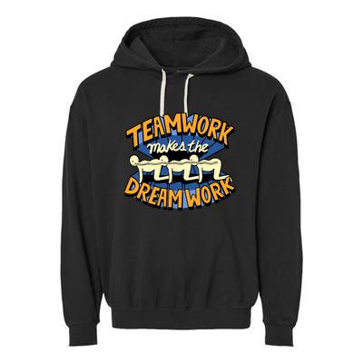 Funny Horror Movie Halloween Team Work Make Dream Centipede Garment-Dyed Fleece Hoodie