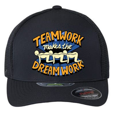 Funny Horror Movie Halloween Team Work Make Dream Centipede Flexfit Unipanel Trucker Cap