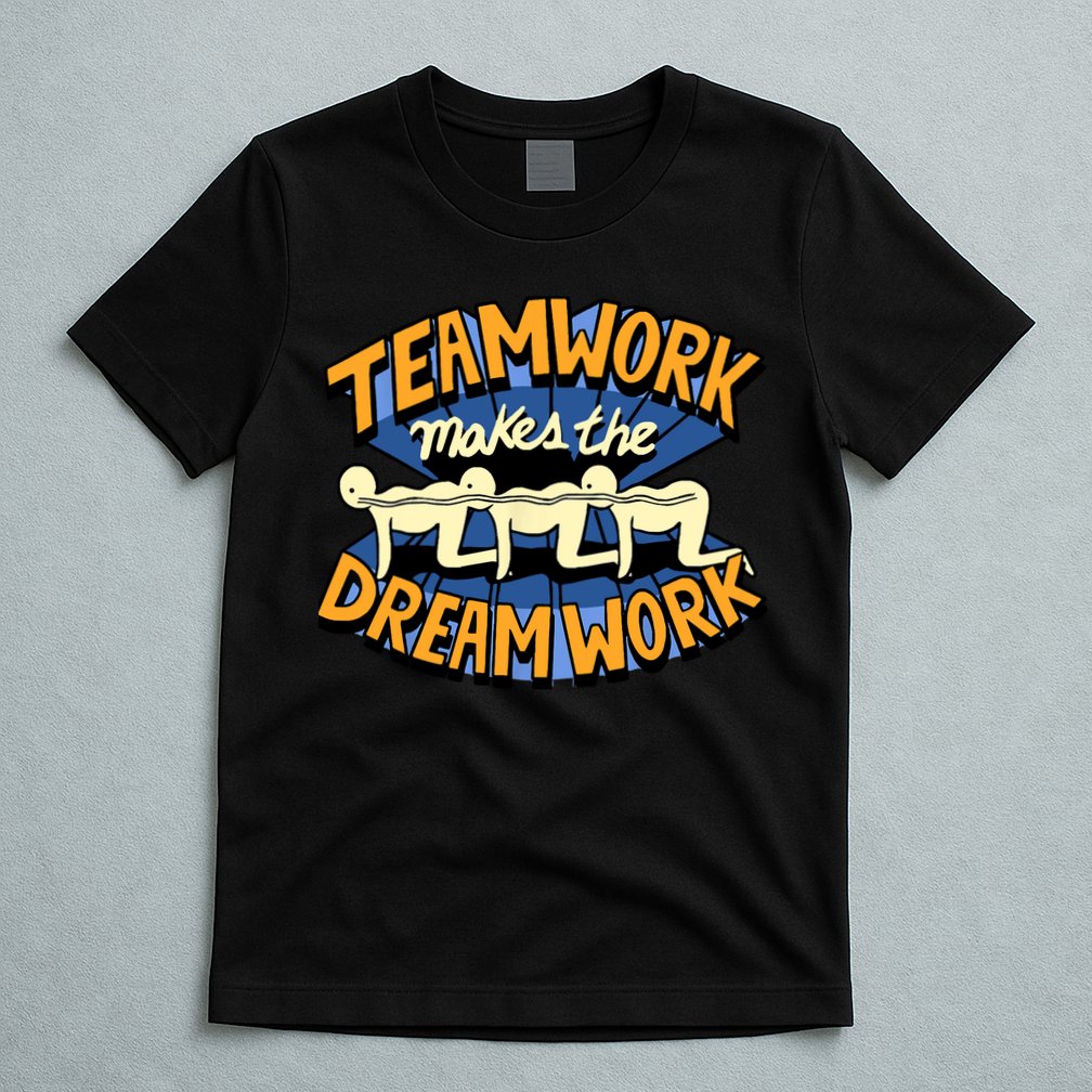 Funny Horror Movie Halloween Team Work Make Dream Centipede T-Shirt