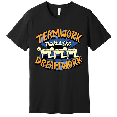 Funny Horror Movie Halloween Team Work Make Dream Centipede Premium T-Shirt