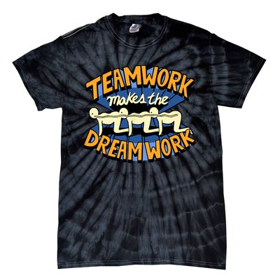 Funny Horror Movie Halloween Team Work Make Dream Centipede Tie-Dye T-Shirt