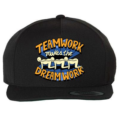 Funny Horror Movie Halloween Team Work Make Dream Centipede Wool Snapback Cap