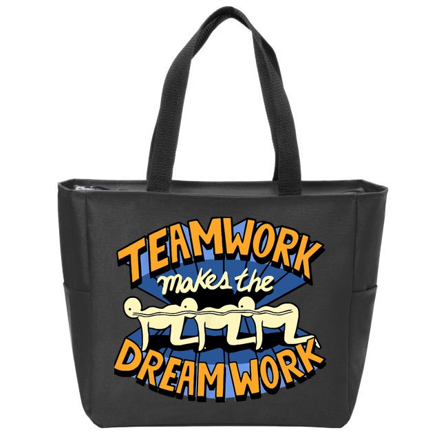 Funny Horror Movie Halloween Team Work Make Dream Centipede Zip Tote Bag