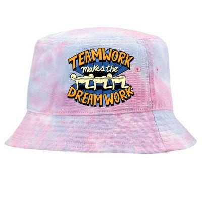 Funny Horror Movie Halloween Team Work Make Dream Centipede Tie-Dyed Bucket Hat