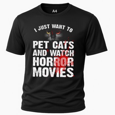 Funny Horror Movie For Cat Lover Halloween Performance Shirt