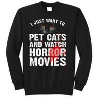 Funny Horror Movie For Cat Lover Halloween Sweatshirt