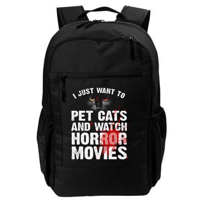 Funny Horror Movie For Cat Lover Halloween Backpack