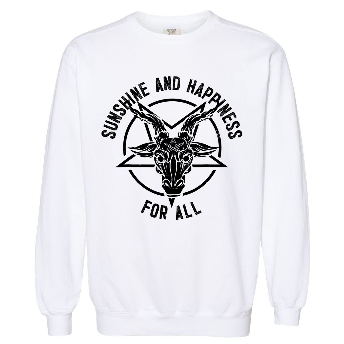 Funny Heavy Metal Band Fan Gift Metalhead Funny Black Goth Style Gift Garment-Dyed Sweatshirt
