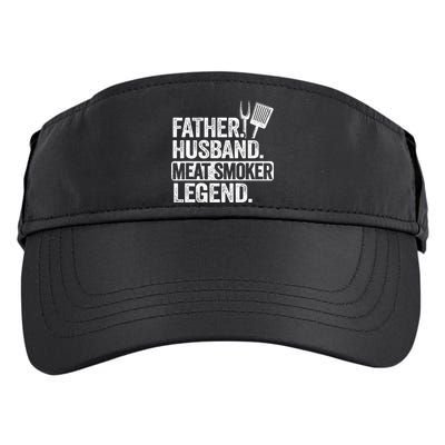 Father Husband Meat Smoker Legend Grilling Dad Meat Smoking Adult Drive Performance Visor