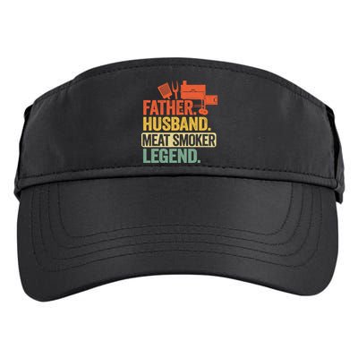 Father Husband Meat Smoker Legend Grilling Dad Meat Smoking Adult Drive Performance Visor