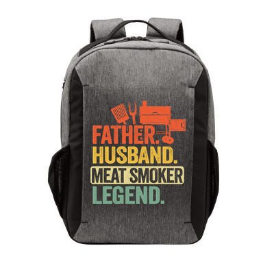 Father Husband Meat Smoker Legend Grilling Dad Meat Smoking Vector Backpack