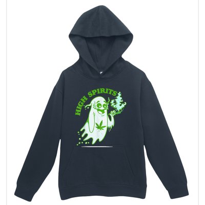 Funny Halloween Marijuana Cannabis Ghost Design Weed Smokers Urban Pullover Hoodie