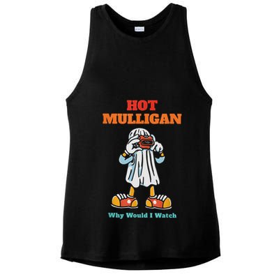 Funny Hot Mulligan Why Would I Watch Ladies PosiCharge Tri-Blend Wicking Tank