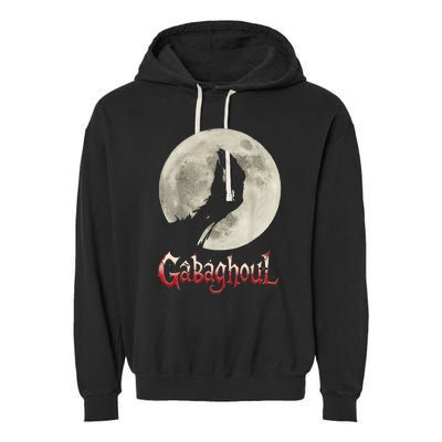 Funny Hand Moon Gabagool Halloween Garment-Dyed Fleece Hoodie