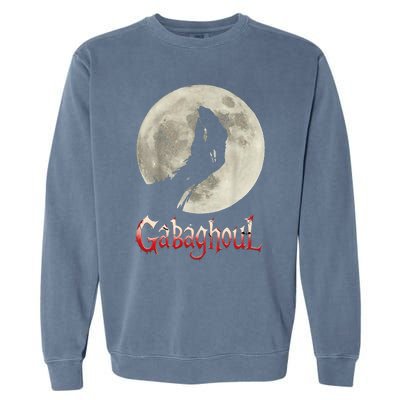 Funny Hand Moon Gabagool Halloween Garment-Dyed Sweatshirt