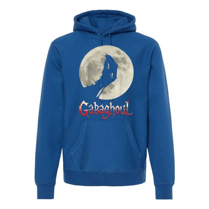 Funny Hand Moon Gabagool Halloween Premium Hoodie