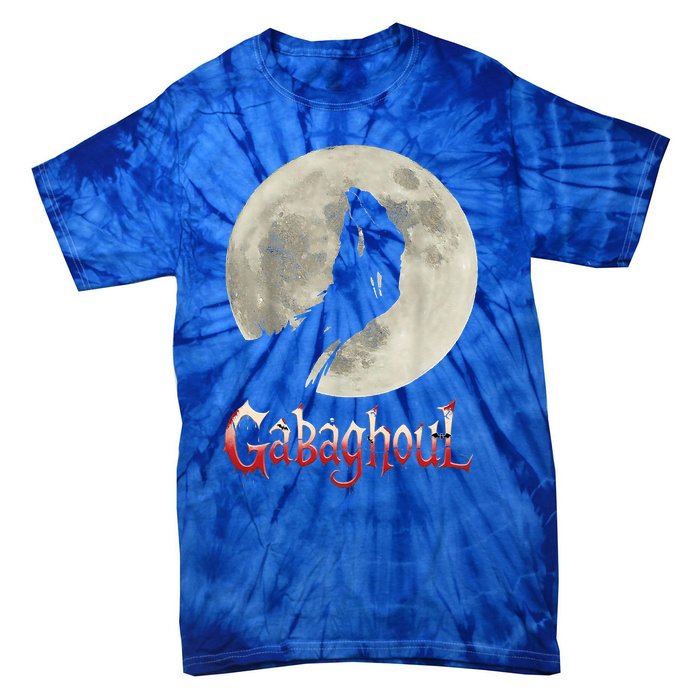 Funny Hand Moon Gabagool Halloween Tie-Dye T-Shirt