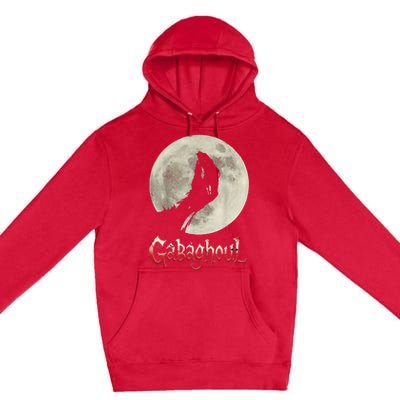 Funny Hand Moon Gabagool Halloween Premium Pullover Hoodie