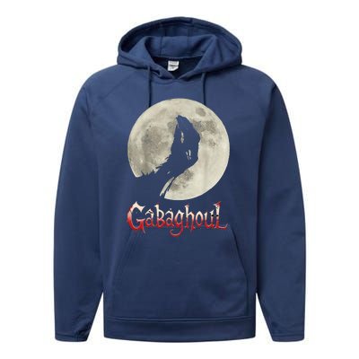 Funny Hand Moon Gabagool Halloween Performance Fleece Hoodie