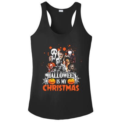 Funny Horror Movies Characters Halloween Is My Christmas Ladies PosiCharge Competitor Racerback Tank