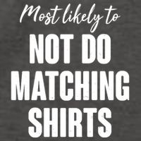 Funny Holiday Most Likely To Not Do Matching Shirts Vector Backpack