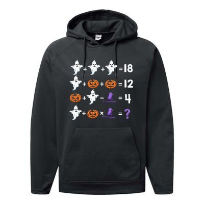 Funny Halloween Math Quiz Order of Operations Performance Fleece Hoodie