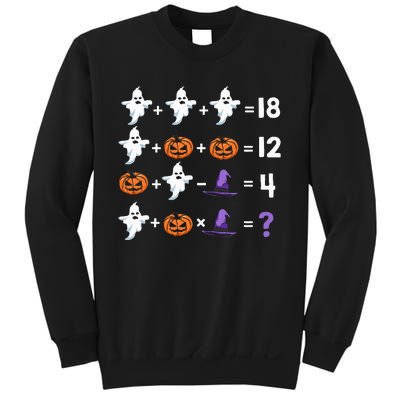 Funny Halloween Math Quiz Order of Operations Sweatshirt