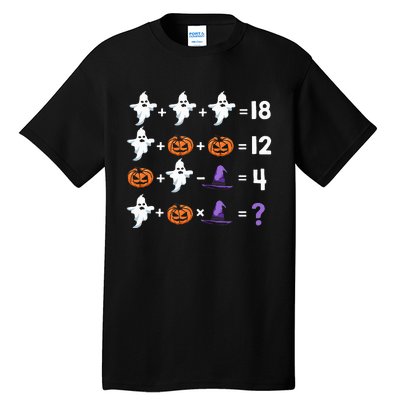 Funny Halloween Math Quiz Order of Operations Tall T-Shirt