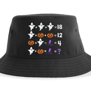 Funny Halloween Math Quiz Order of Operations Sustainable Bucket Hat