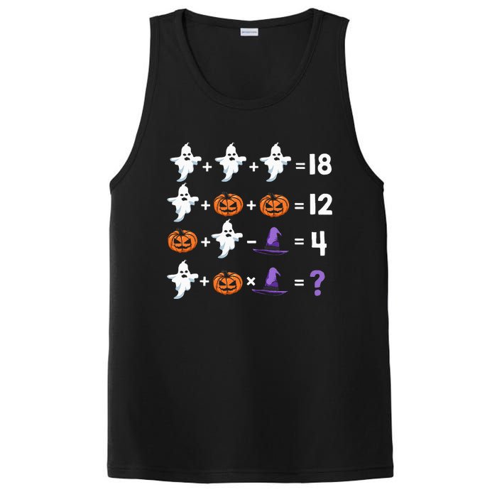 Funny Halloween Math Quiz Order of Operations PosiCharge Competitor Tank