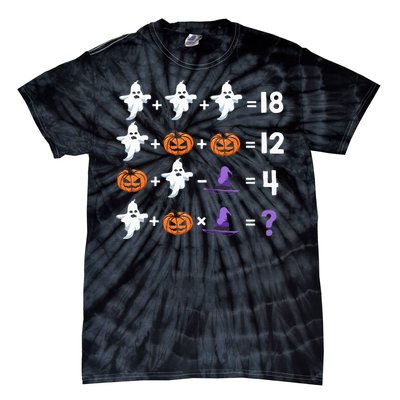 Funny Halloween Math Quiz Order of Operations Tie-Dye T-Shirt