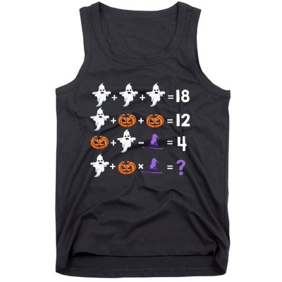 Funny Halloween Math Quiz Order of Operations Tank Top