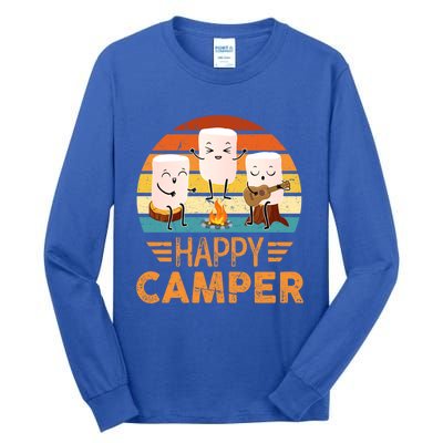 Funny Happy Marshmallow Camper Cute Meaningful Gift Tall Long Sleeve T-Shirt