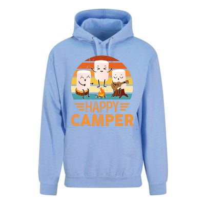 Funny Happy Marshmallow Camper Cute Meaningful Gift Unisex Surf Hoodie