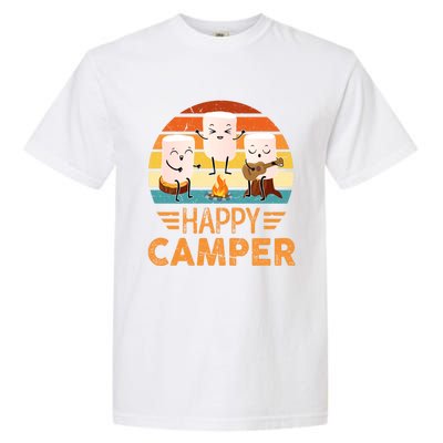 Funny Happy Marshmallow Camper Cute Meaningful Gift Garment-Dyed Heavyweight T-Shirt