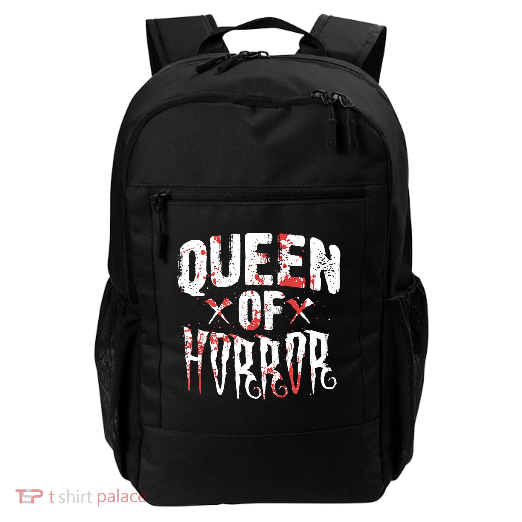 Funny Horror Movie Gift Scary Queen Of Horror Backpack