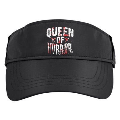 Funny Horror Movie Gift Scary Queen Of Horror Adult Drive Performance Visor