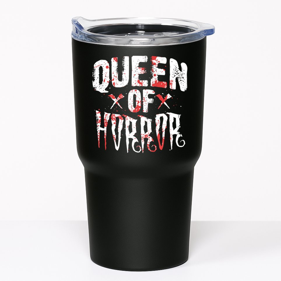 Funny Horror Movie Gift Scary Queen Of Horror Tumbler