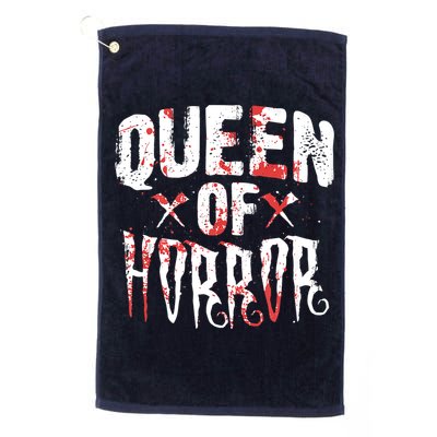 Funny Horror Movie Gift Scary Queen Of Horror Golf Towel