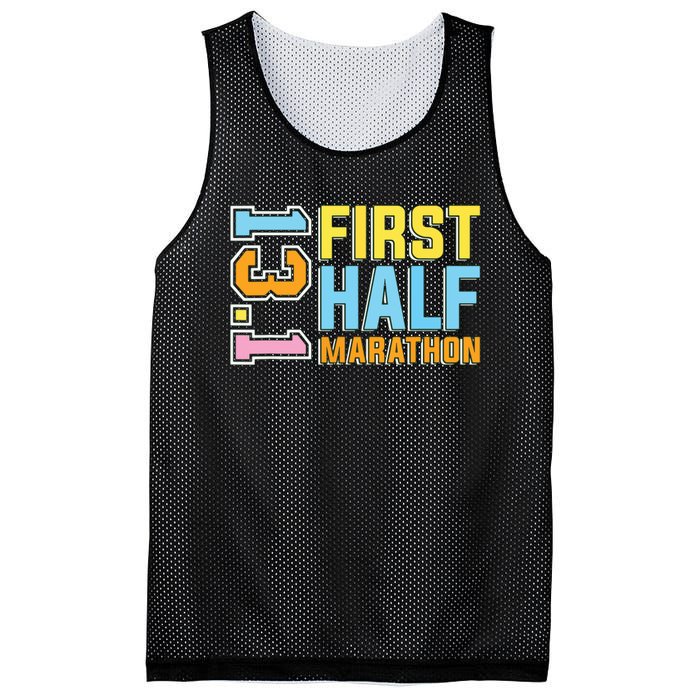 First Half Marathon 131 Trail Runner Training Half Marathon Mesh Reversible Basketball Jersey Tank